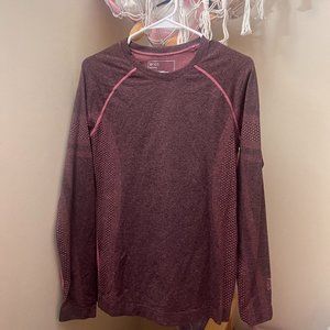 FIGS Women's Dark Desert Rose Salta Seamless Longsleeve Underscrub